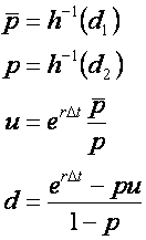 LR binomial model equations