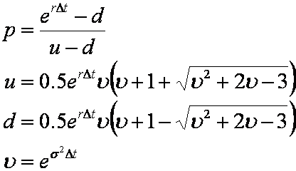 Tian binomial model equations